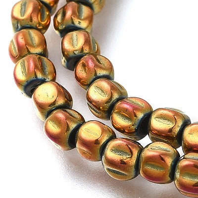 Electroplated Synthetic Non-magnetic Hematite Beads Strands G-C154-A01-01G-1