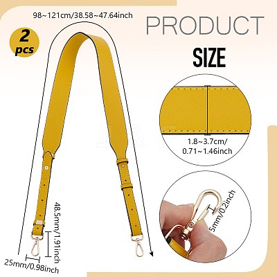 Adjustable Imitation Leather Bag Straps FIND-WH0126-998-1