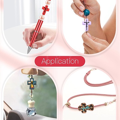 12Pcs 12 Styles Silicone Beads SIL-FS0001-34C-1