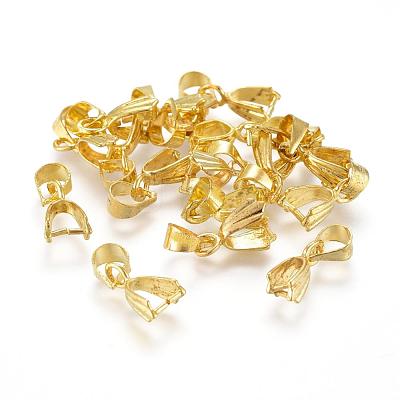 Golden Brass Ice Pick Pinch Bails X-KK-E143-G-1