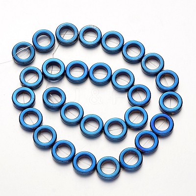 Electroplate Non-magnetic Synthetic Hematite Beads Strands G-F300-04-05-1