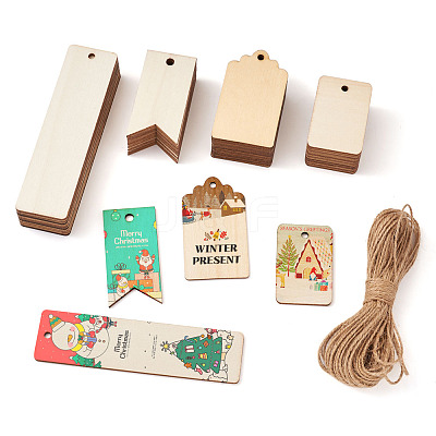 Unfinished Wood Big Pendants WOOD-TA0002-27-1
