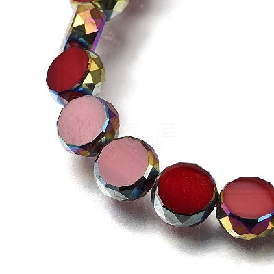 Electroplated Transparent Glass Beads Strands GL-CBA98F0-06C-04-1