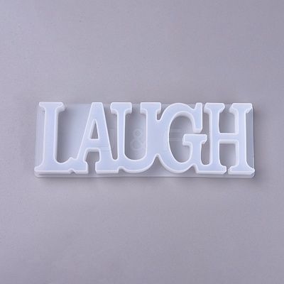 DIY Word Laugh Silicone Molds X-DIY-K017-05-1