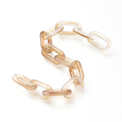 Handmade Acrylic Cable Chains AJEW-JB00554-04-1