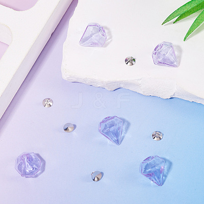 DIY Diamond Glass Bottles Pendants Making Kits DIY-TA0012-40D-1