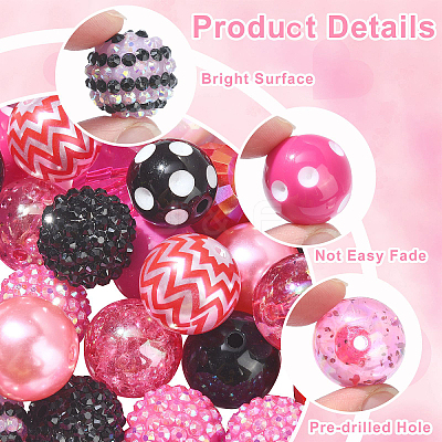 Acrylic & Resin & ABS Plastic Beads Sets MACR-CJ0001-67-1