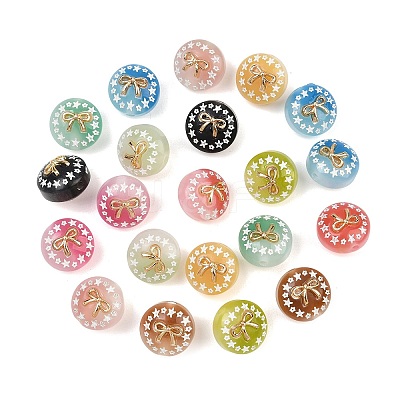 Spray Paint Luminous Resin & Alloy Beads RE-CBAC4C7-16-1