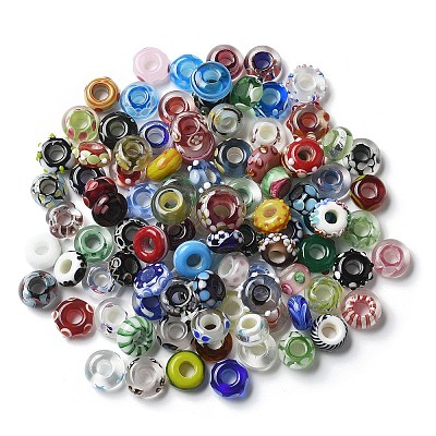 Handmade Lampwork European Beads X-LAMP-P068-05-1