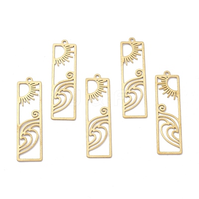 Brass Pendants KK-I010-12C-1