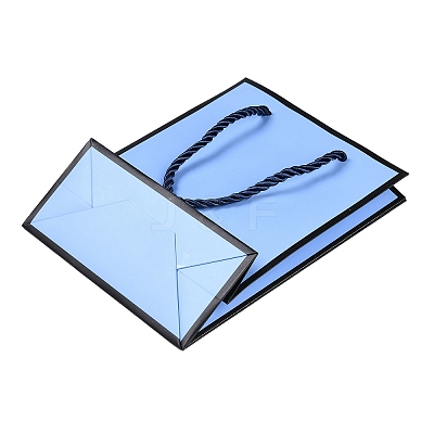 Rectangle Paper Bags with Twisted Rope Handles CARB-L011-01F-03-1