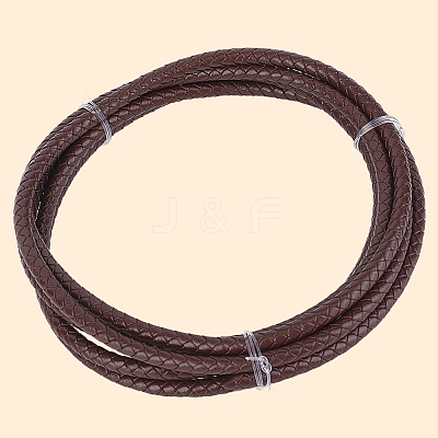 Braided Leather Cord with Core WL-CL0001-01D-1