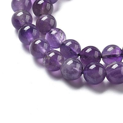 Natural Amethyst Beads Strand GSR6mmC062-2-1
