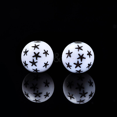 Opaque Acrylic Beads MACR-N012-11-A01-1