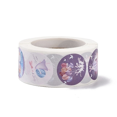 8 Patterns Easter Theme Self Adhesive Paper Sticker Rolls X1-DIY-C060-03F-1
