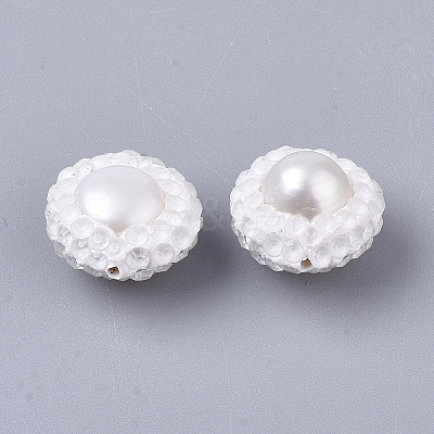 Polymer Clay Rhinestone Beads RB-S055-40M-1