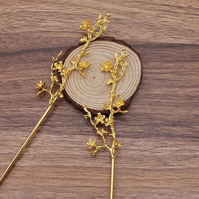 Alloy Hair Stick Findings OHAR-PW0001-341G-1