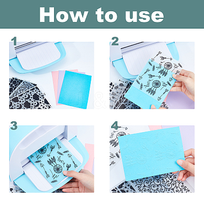 Plastic Embossing Folders DIY-WH0186-10-1