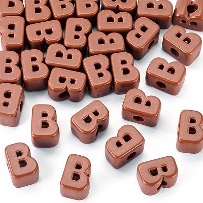 Opaque Acrylic European Beads OACR-TAC0019-006B-1