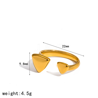 304 Stainless Steel Cuff Open Rings WG8B2A1-07-1