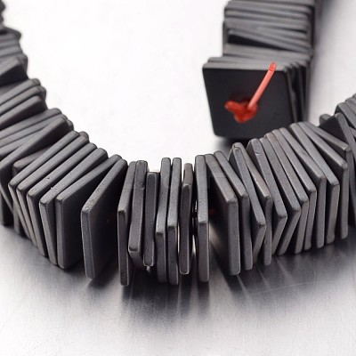 Non-magnetic Synthetic Hematite Bead Strands G-F300-20B-F09-1