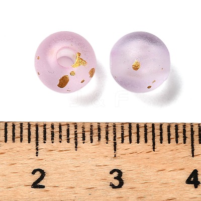 Frosted Transparent Acrylic Beads X1-OACR-F013-13J-1