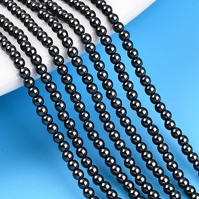 Baking Paint Pearlized Glass Pearl Bead Strands HY-N002-2mm-A02-1