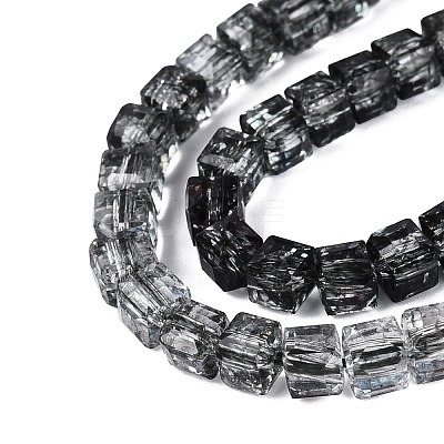 Crackle Transparent Glass Beads Strands GLAA-N062-4mm-02-1