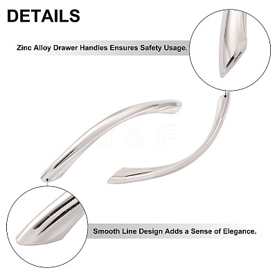 Zinc Alloy Drawer Handles X1-SW-TAC0001-22B-1