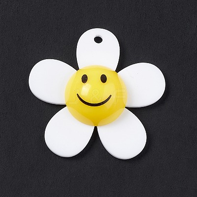 Opaque Acrylic Pendants X-OACR-P012-C08-1