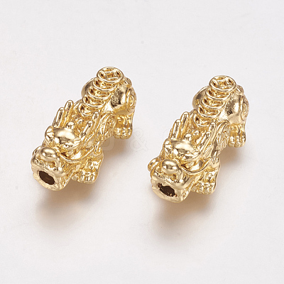 Feng Shui Real 24K Gold Plated Alloy Beads X-PALLOY-L205-06D-1
