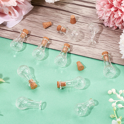 10Pcs Clear Glass Wishing Bottles AJEW-TA0002-85A-1