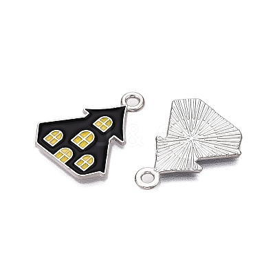 Halloween Theme Alloy Enamel Pendants ENAM-T020-08M-1