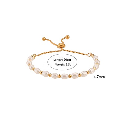 Adjustable 304 Stainless Steel Box Chain Slider Bracelets JL7679-1