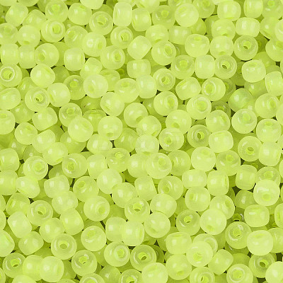 6/0 Transparent Inside Colours Glass Seed Beads SEED-N008-08U-1