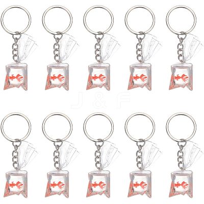 DIY 3D Goldfish Water Bag Keychain Making Kits DIY-NB0007-42-1