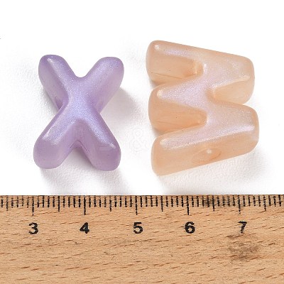 Opaque Acrylic European Beads AC-CBA5040-04-1