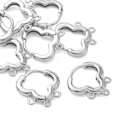 SHEGRACE Brass Hoop Earrings Findings XGR0156P-93P-1
