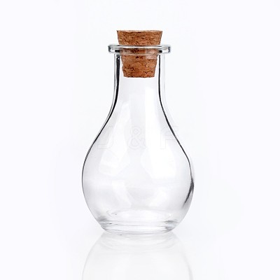 Glass Bottle for Bead Containers AJEW-H006-1-1