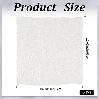 Wrinkled Polyester Dinner Cloth Napkins AJEW-WH20020-115E-1