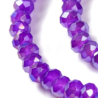Baking Electroplate Glass Beads Strands DGLA-A039-J2MM-B05-1
