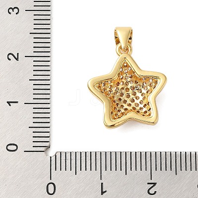 Brass Micro Pave Cubic Zirconia Pendants KK-A228-03G-1