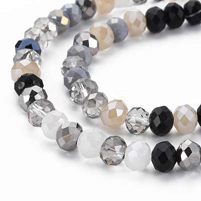 Electroplate Glass Beads Strands X-EGLA-S194-18C-1