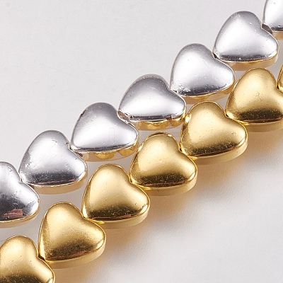 Electroplate Non-magnetic Synthetic Hematite Beads Strands G-K239-17-1