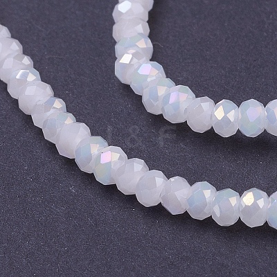 Electroplate Glass Beads Strands EGLA-R048-2mm-36-1