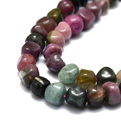 Natural Multicolor Tourmaline Beads Strands G-E576-59-1