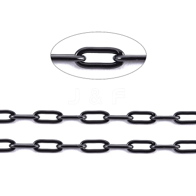 304 Stainless Steel Paperclip Chains CHS-F010-01A-B-01-1