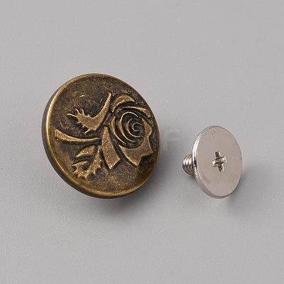 Zinc Alloy Scalable & Removable Button Pins for Jeans FIND-WH0034-92AB-01-1