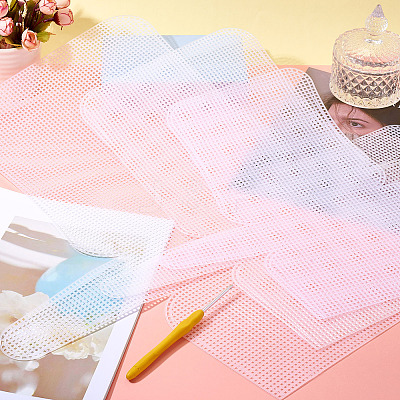 3Pcs 3 Styles Plastic Mesh Sheets FIND-TA0006-65-1