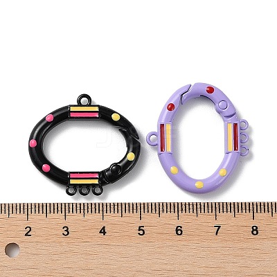 Spray Painted Alloy Spring Gate Ring PALLOY-Z018-03-1